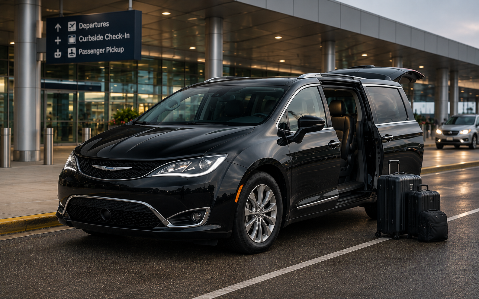Minivan airport taxi for group travel to O'Hare